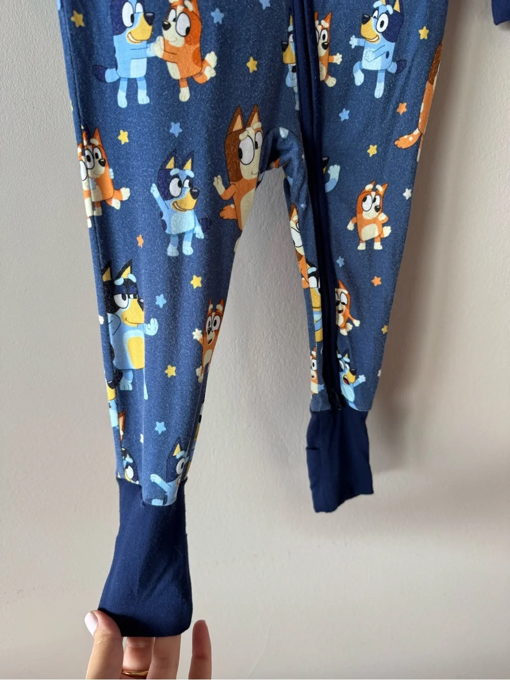 Little Sleepies x Bluey Bamboo Long Sleeve‎ Zippy Sleeper Pajama 6-12 months